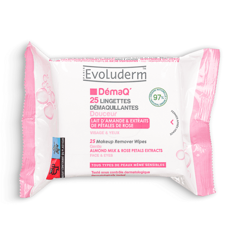 25 Lingettes Démaquillantes Douceur