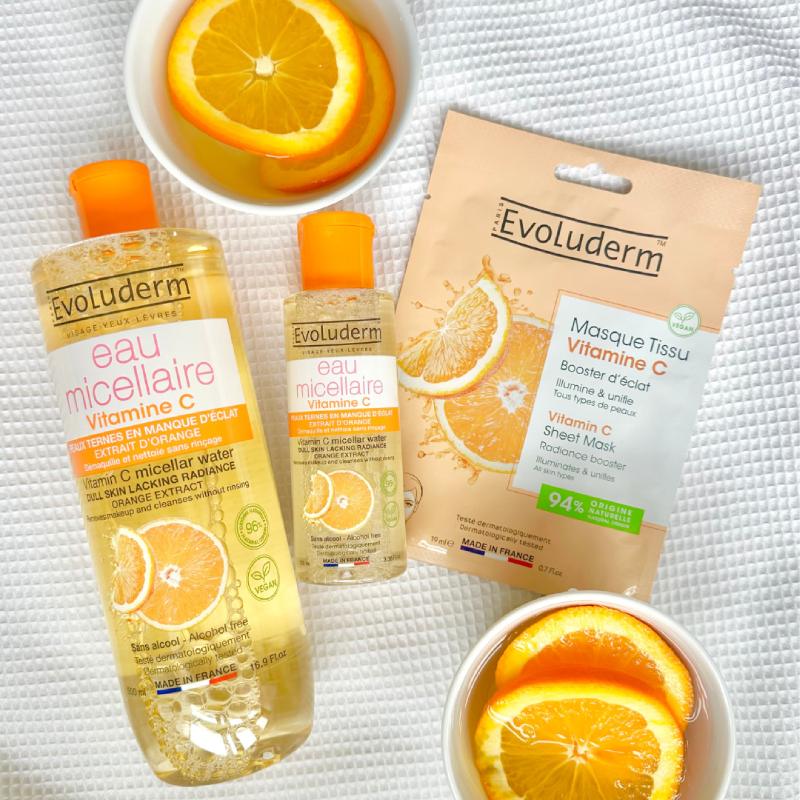 Lot de 3 Masques Tissu Vitamine C Booster d’éclat