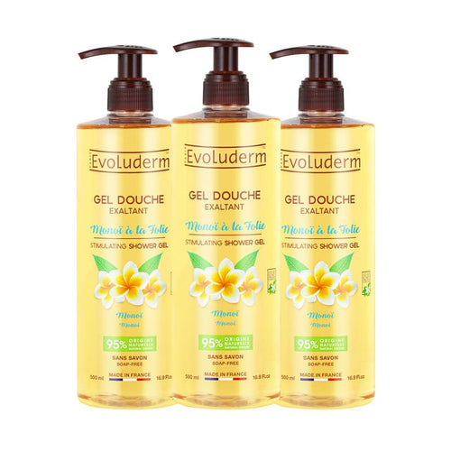 Lot de 3 Gels Douche Exaltant Monoï à la Folie