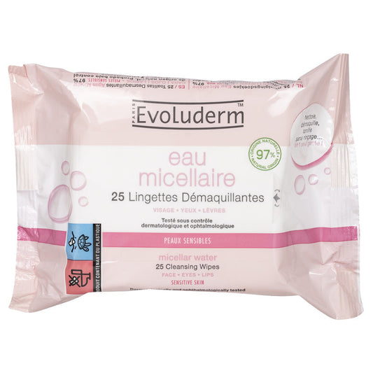 25 Lingettes Démaquillantes Eau Micellaire