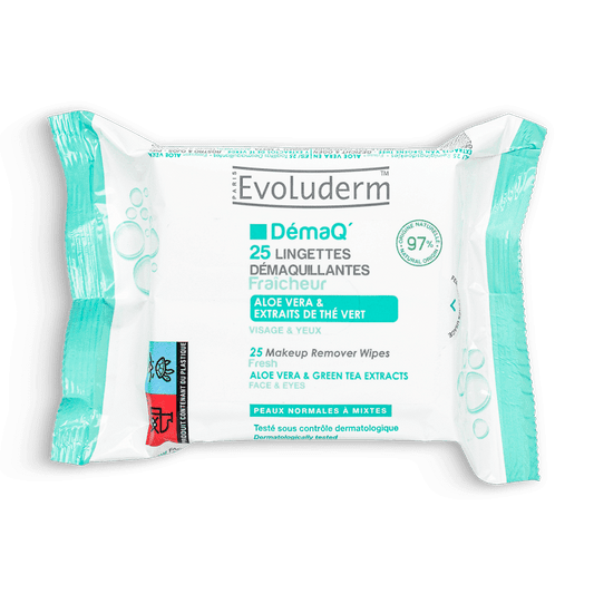 25 Lingettes Démaquillantes Fraîcheur