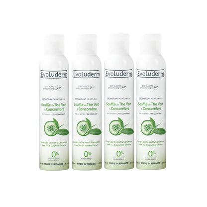 Lot de 4 Déodorants Fraîcheur Souffle de Thé Vert & Concombre